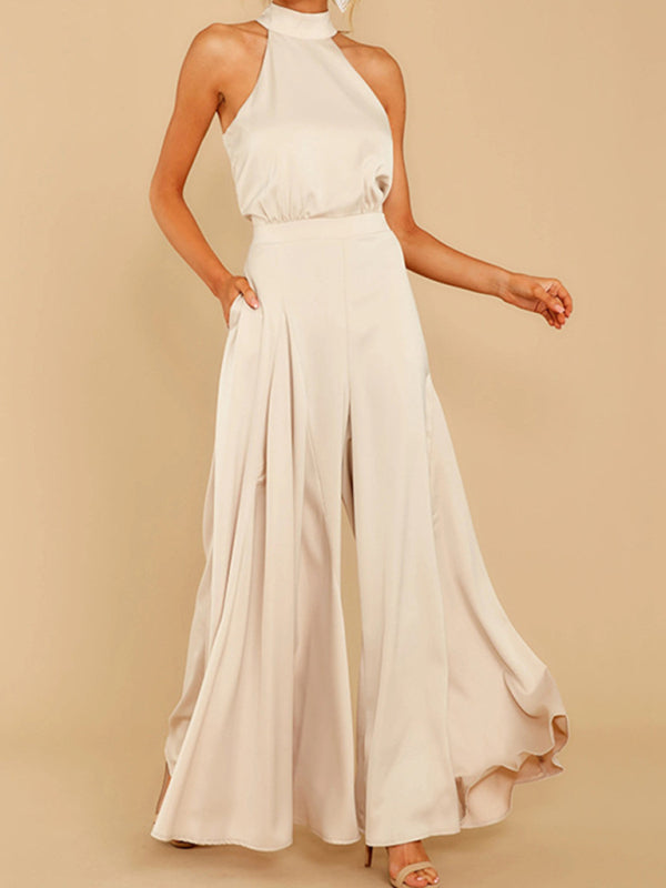 Off-the-Shoulder wide- Leg Jumpsuit