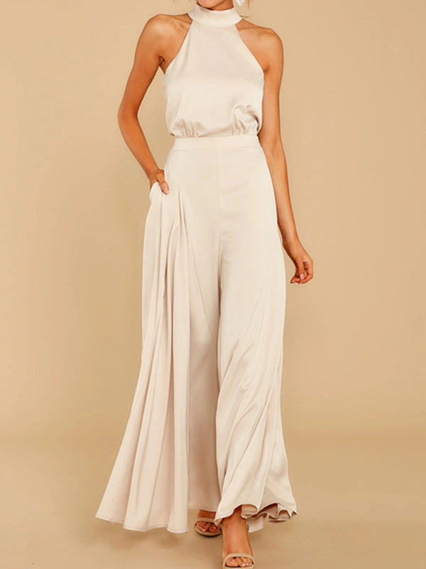 Off-the-Shoulder wide- Leg Jumpsuit