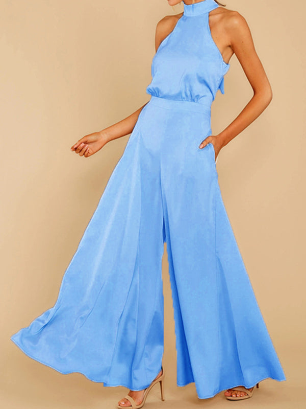 Off-the-Shoulder wide- Leg Jumpsuit