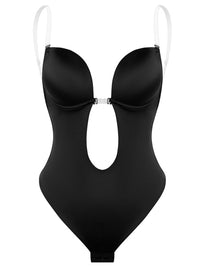 Deep V Backless Plunge Shaping Bodysuit