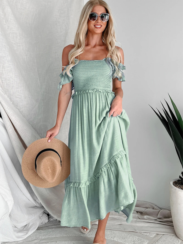Sweetheart Halter  Back Midi Dress