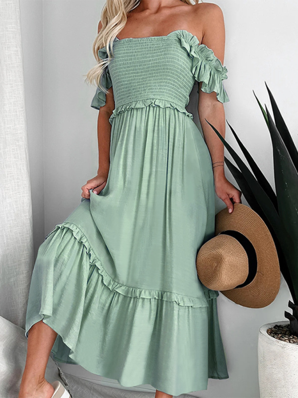 Sweetheart Halter  Back Midi Dress