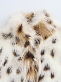 New Faux Leopard Fur Jacket