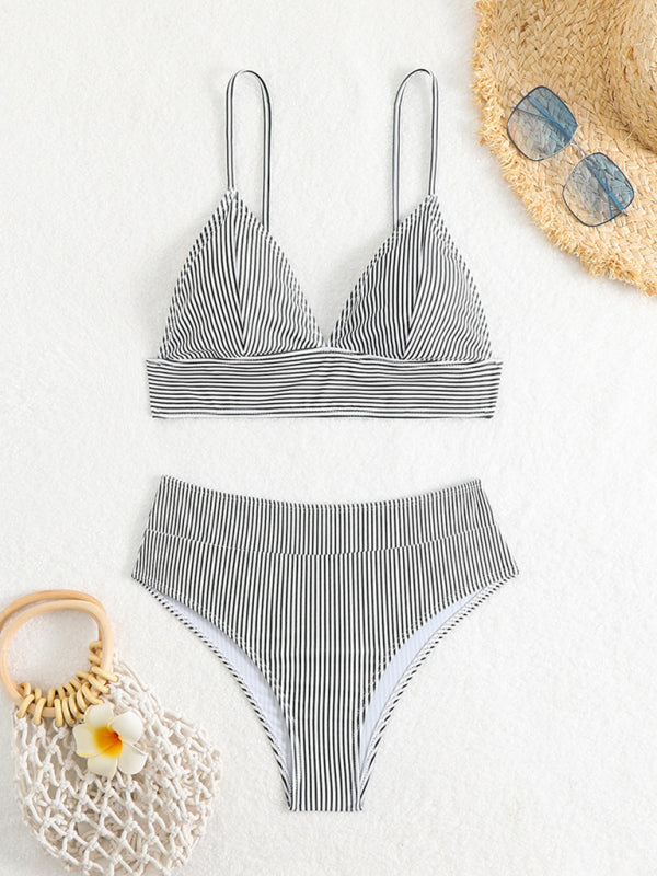 New striped bikini suit