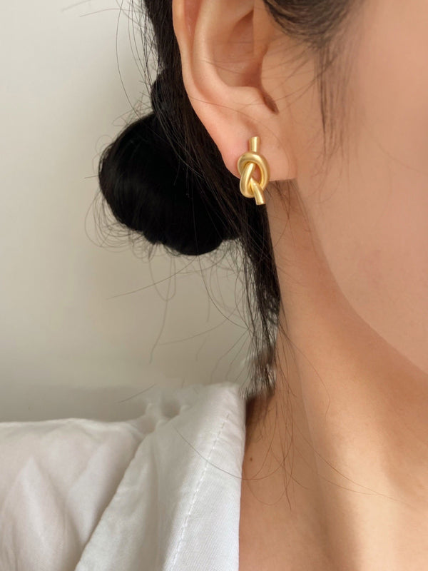 Simply Knotted Clip on Earrings