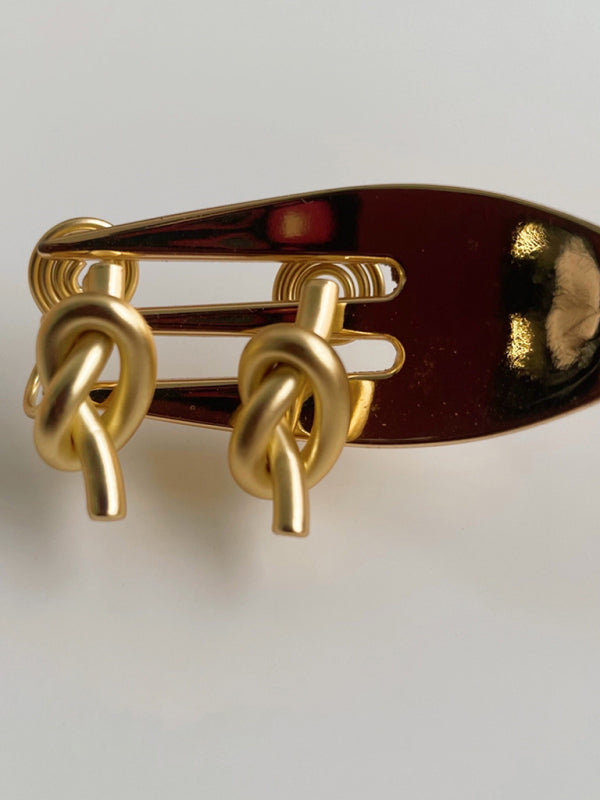 Simply Knotted Clip on Earrings