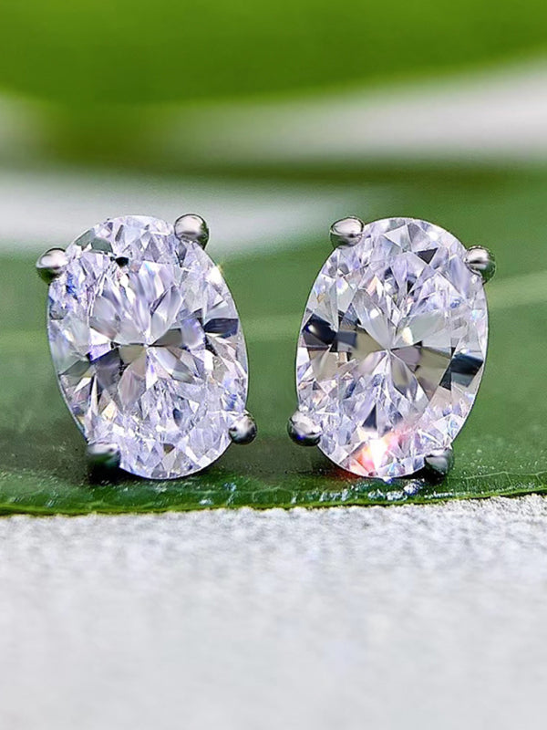 Day or Night Elegant Silver Cubic Zircon Stud Earrings