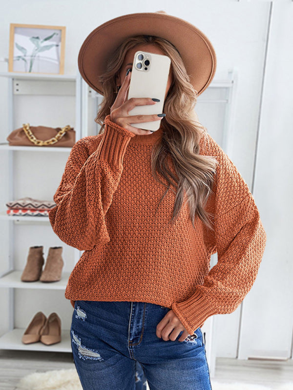 Loose Long Sleeve Thermal Sweater